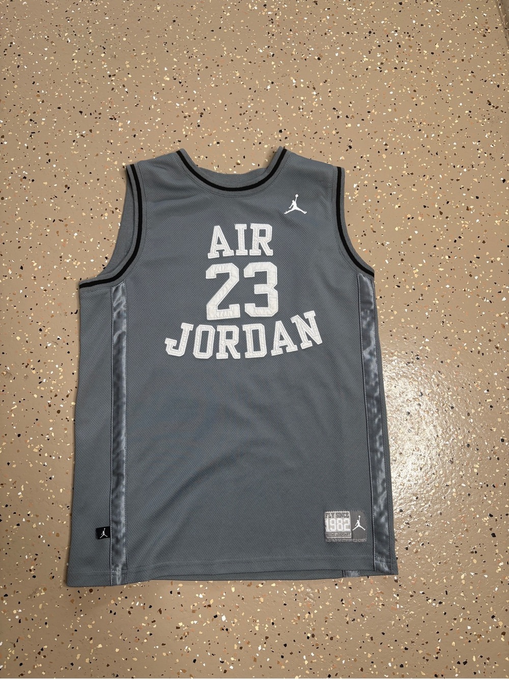 Jordan Gray AIR 23 Mesh Basketball Jersey